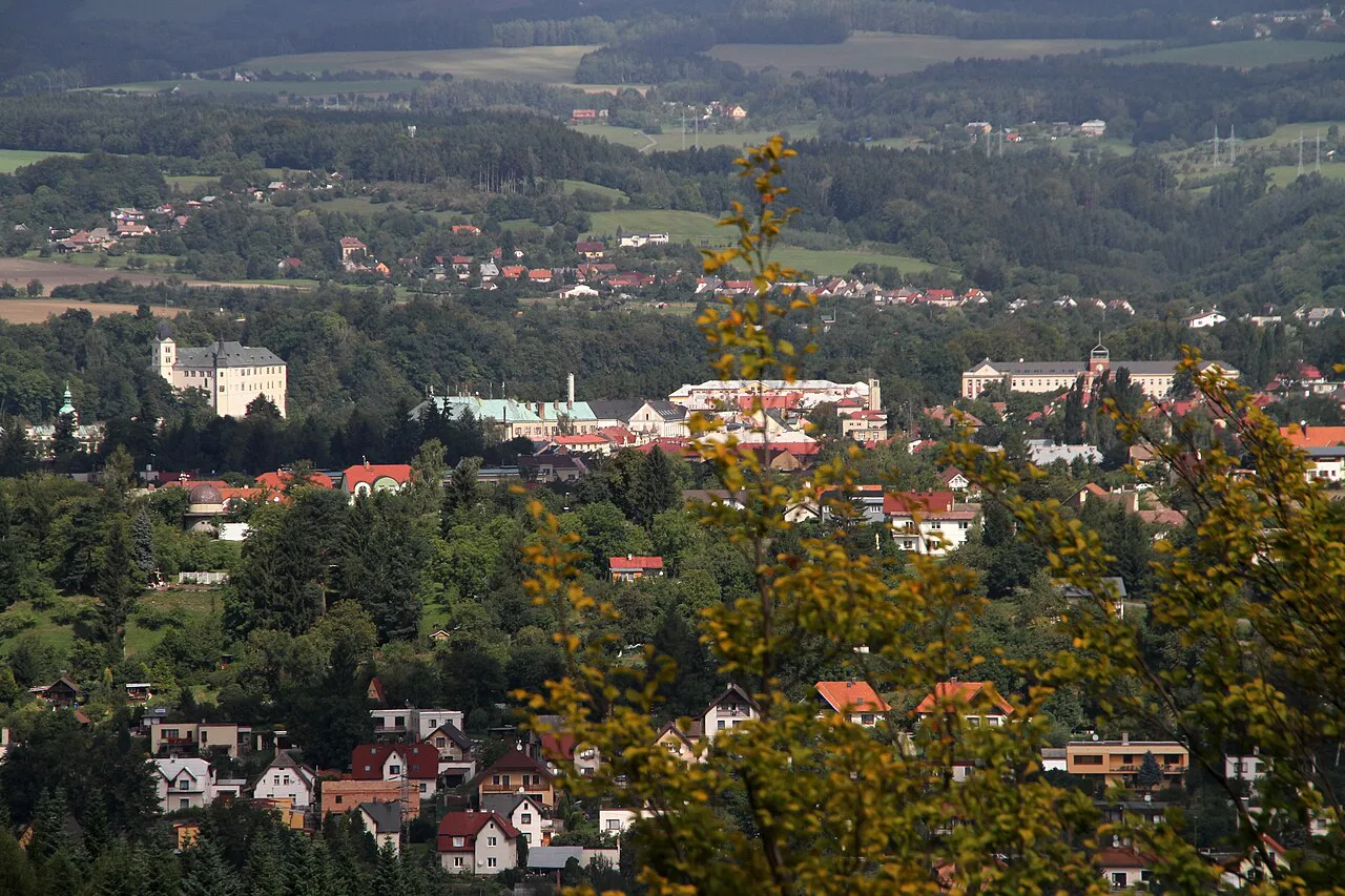 View from Valdštejn Castle toward Turnov.